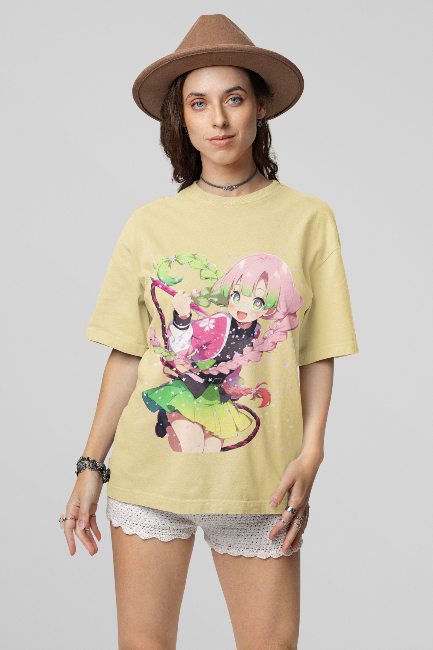 Mitsuri Love Breathing Oversized Tee - Demon Slayer Love Hashira Edition