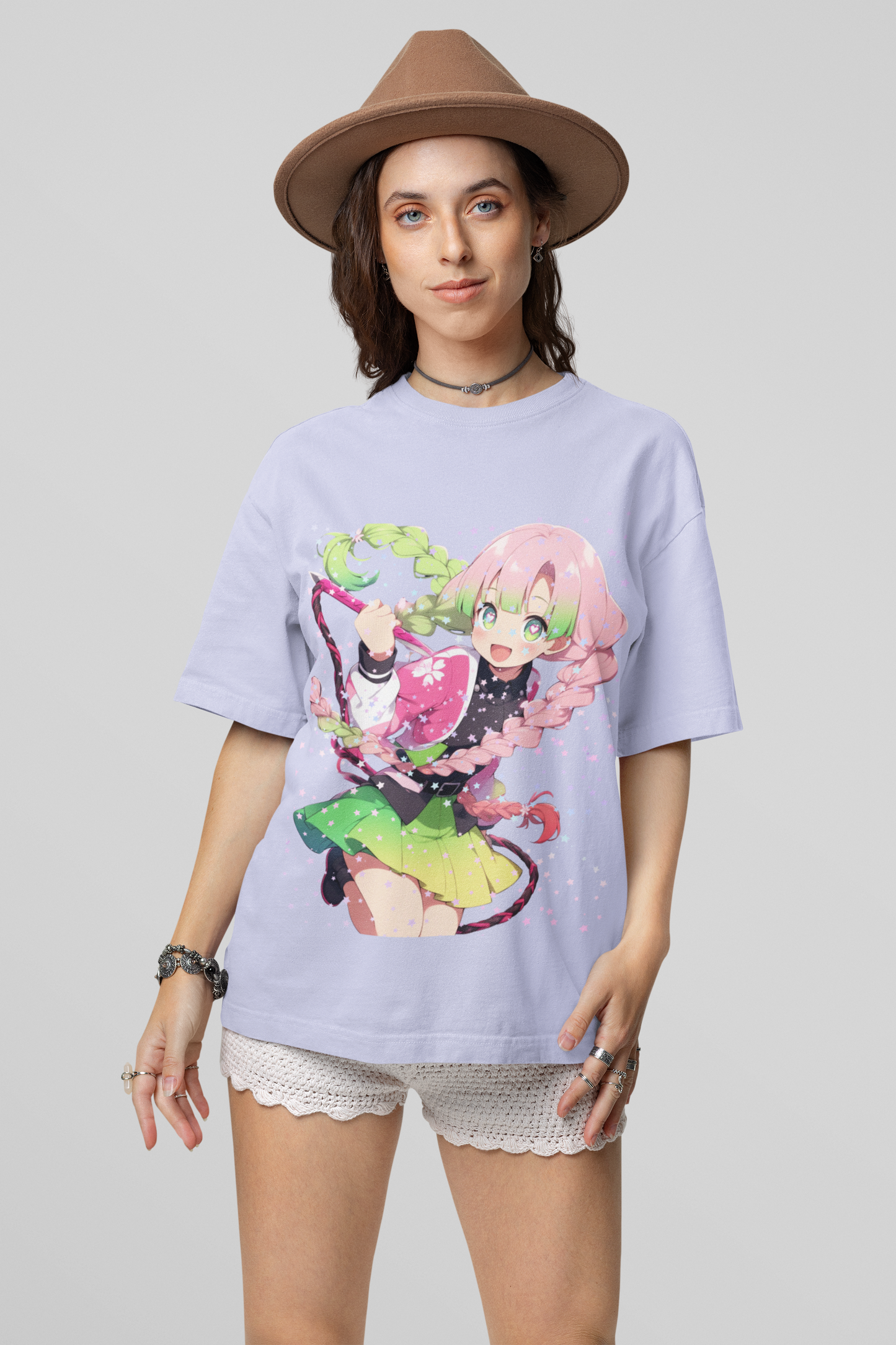 Mitsuri Love Breathing Oversized Tee - Demon Slayer Love Hashira Edition