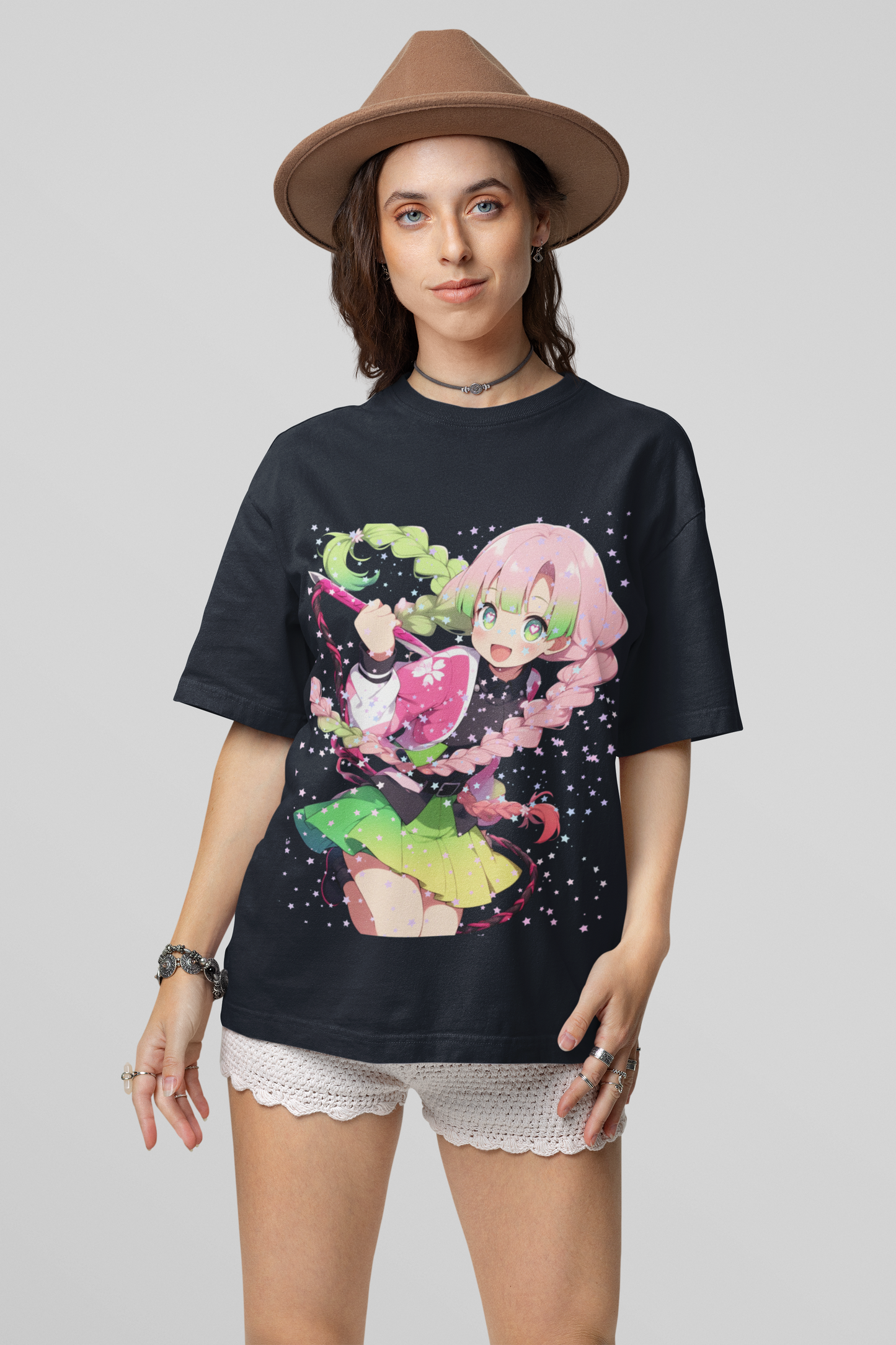 Mitsuri Love Breathing Oversized Tee - Demon Slayer Love Hashira Edition