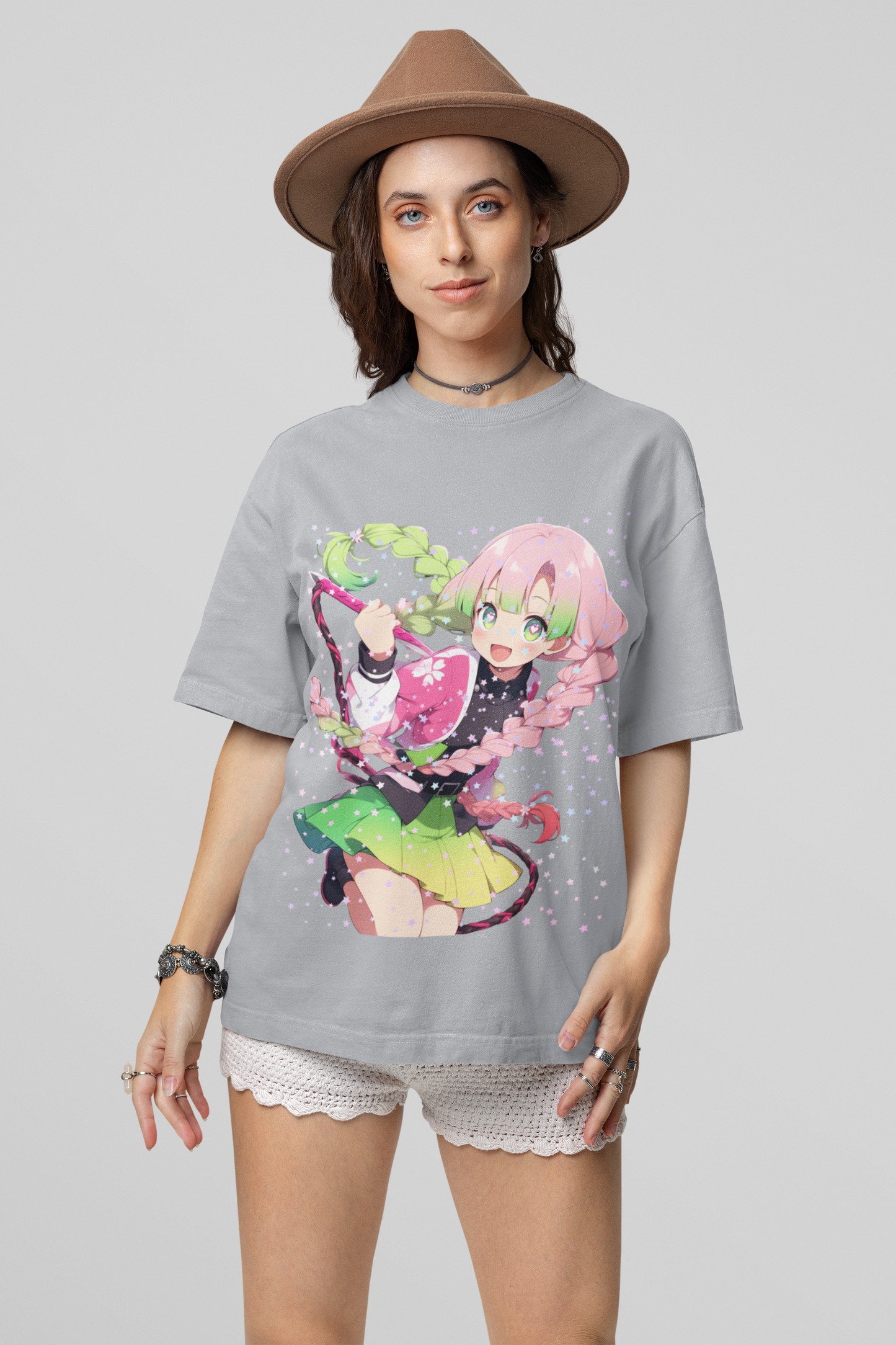 Mitsuri Love Breathing Oversized Tee - Demon Slayer Love Hashira Edition