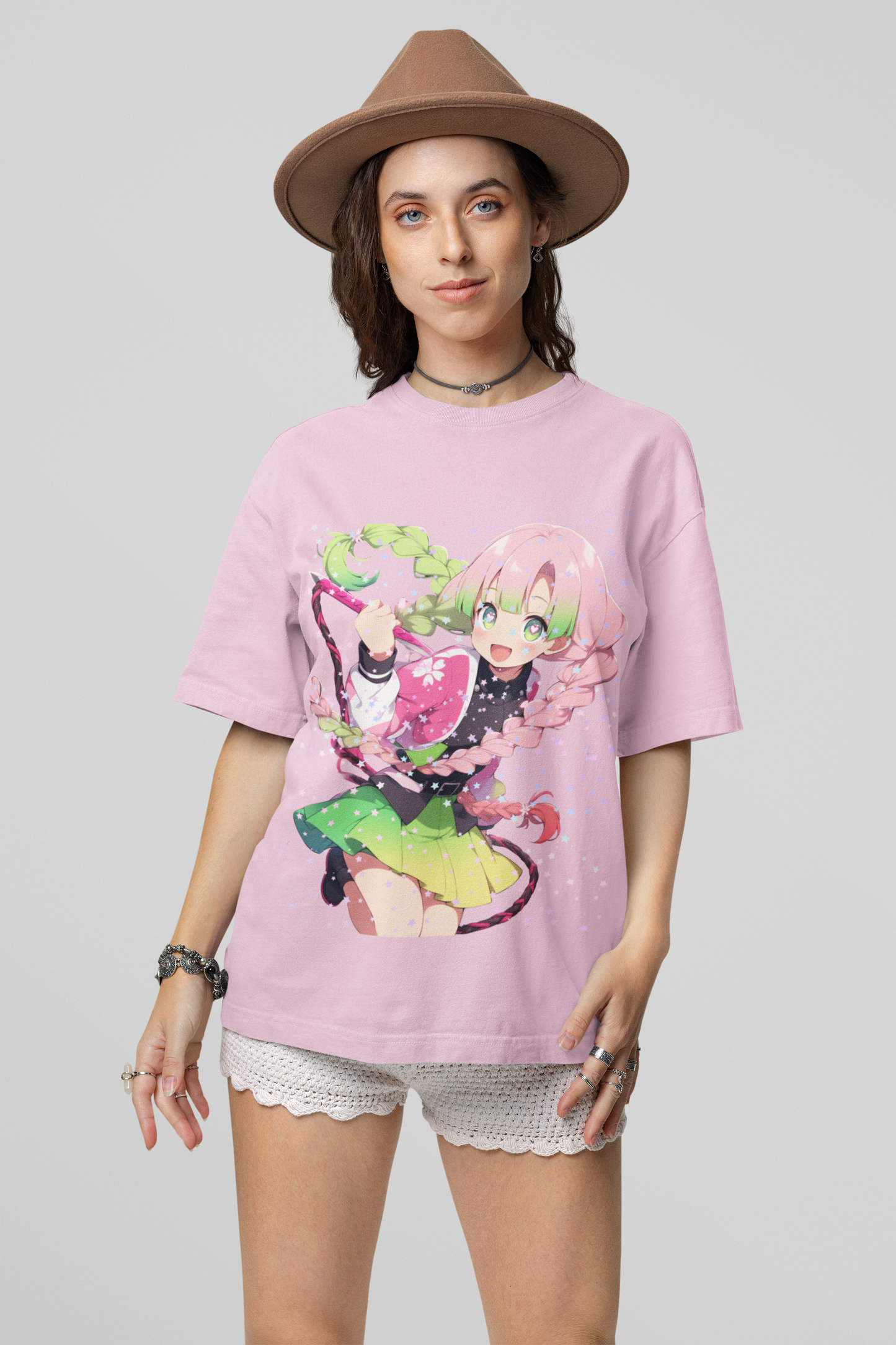 Mitsuri Love Breathing Oversized Tee - Demon Slayer Love Hashira Edition