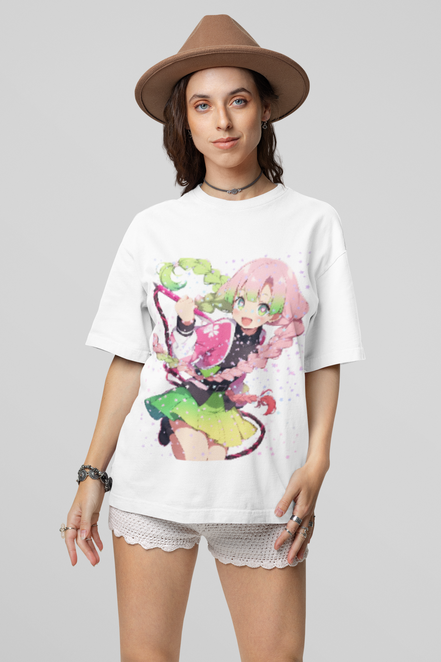 Mitsuri Love Breathing Oversized Tee - Demon Slayer Love Hashira Edition